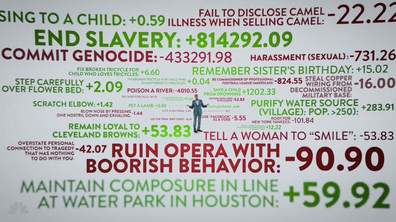 Illustration for article titled Here are the acts that will get you into The Good Place, according to The Good Place